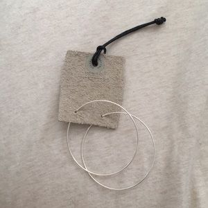 Silver hoop earrings